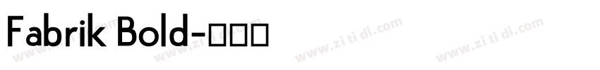 Fabrik Bold字体转换